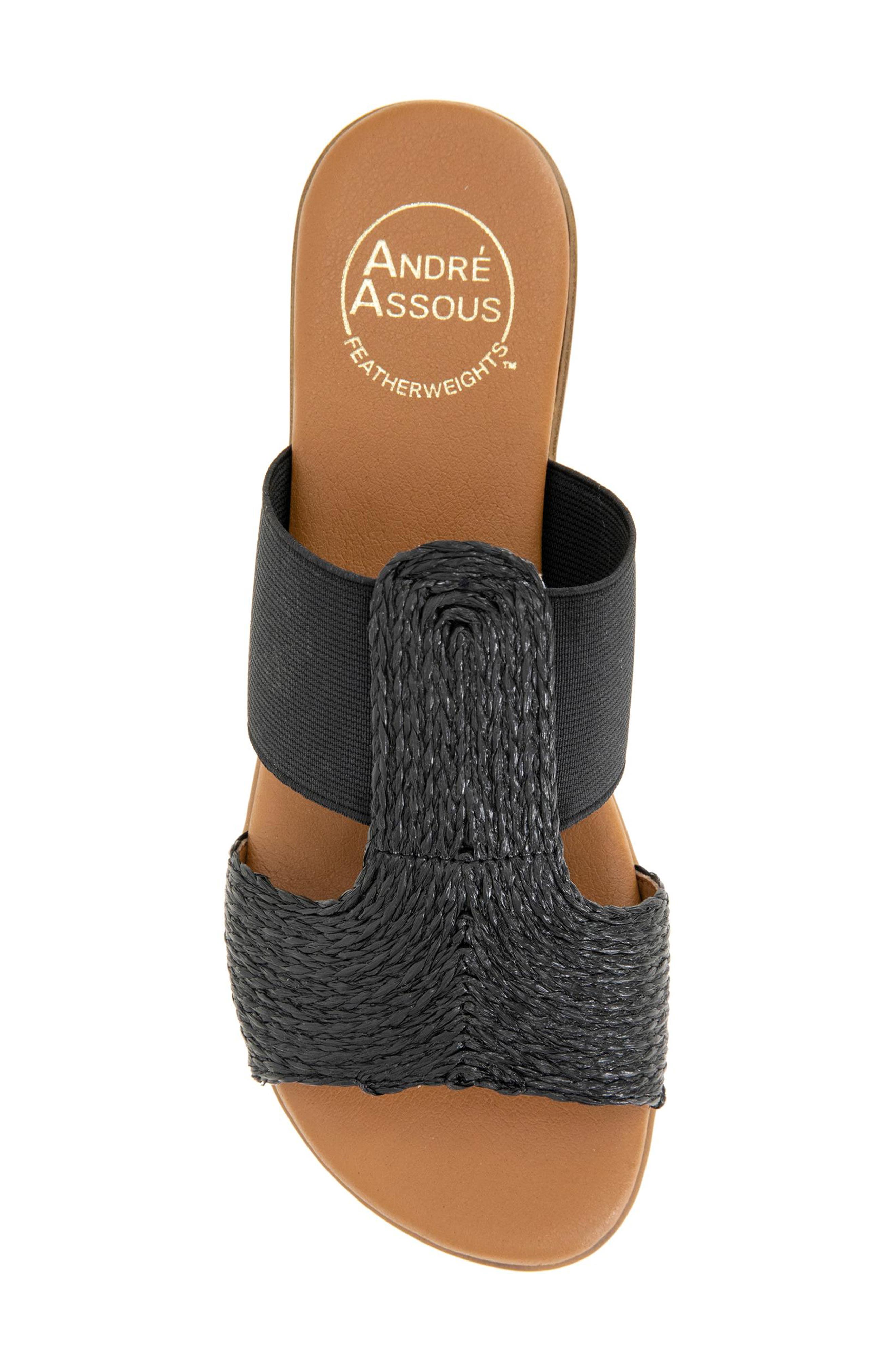 André Assous Norah Slide Sandal, Alternate, color, Black