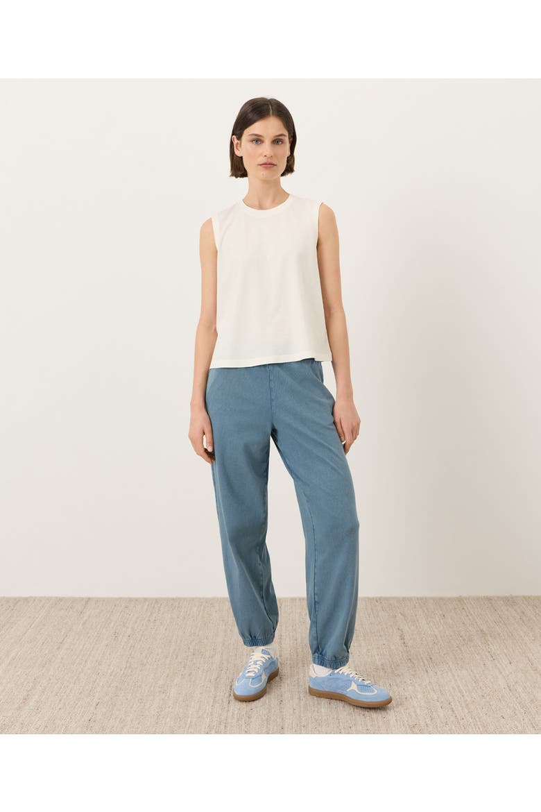 Organic Cotton Vintage Jersey Relaxed Tank, Alternate, color, Cream