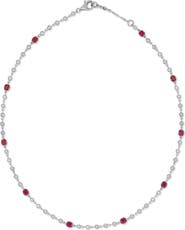 Bony Levy 18K Gold El Mar Ruby & Diamond by the Yard Necklace