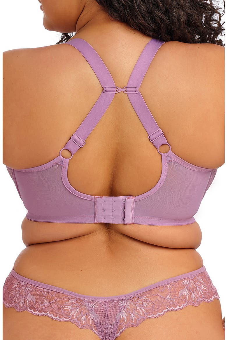 Brianna Underwire Padded Half Cup Bra, Alternate, color, HEATHER
