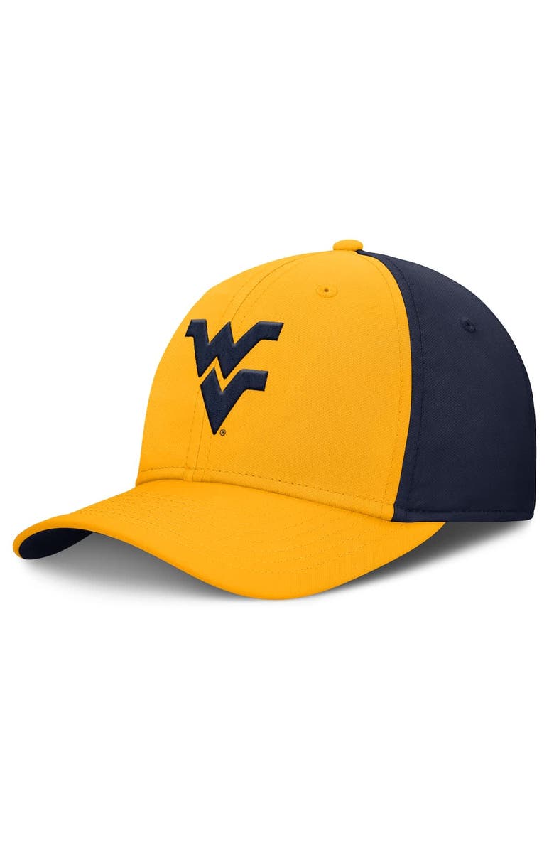 Nike Men's Nike Gold/Navy West Virginia Mountaineers 2025 Sideline Rise Local Performance Flex Hat, Main, color, Gold