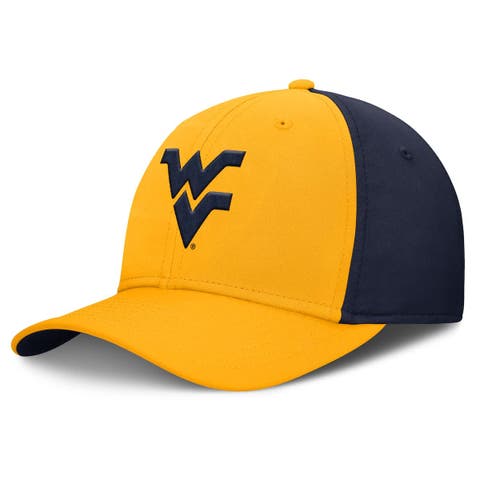 Men's Nike Gold/Navy West Virginia Mountaineers 2025 Sideline Rise Local Performance Flex Hat