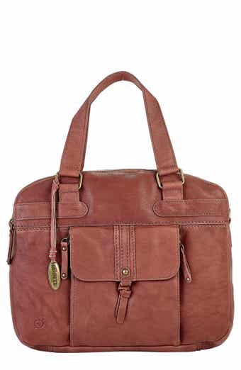 Børn Large Leather Organizer Satchel