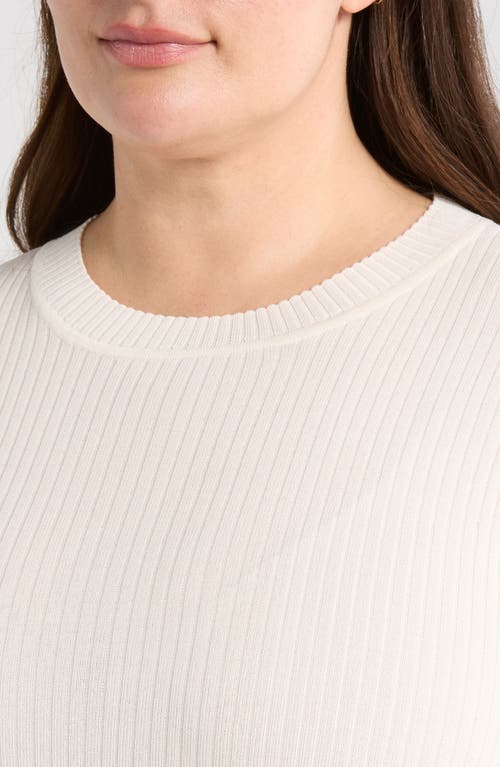 Jones New York Plus Size Sutton Short-sleeve Crewneck Top In White