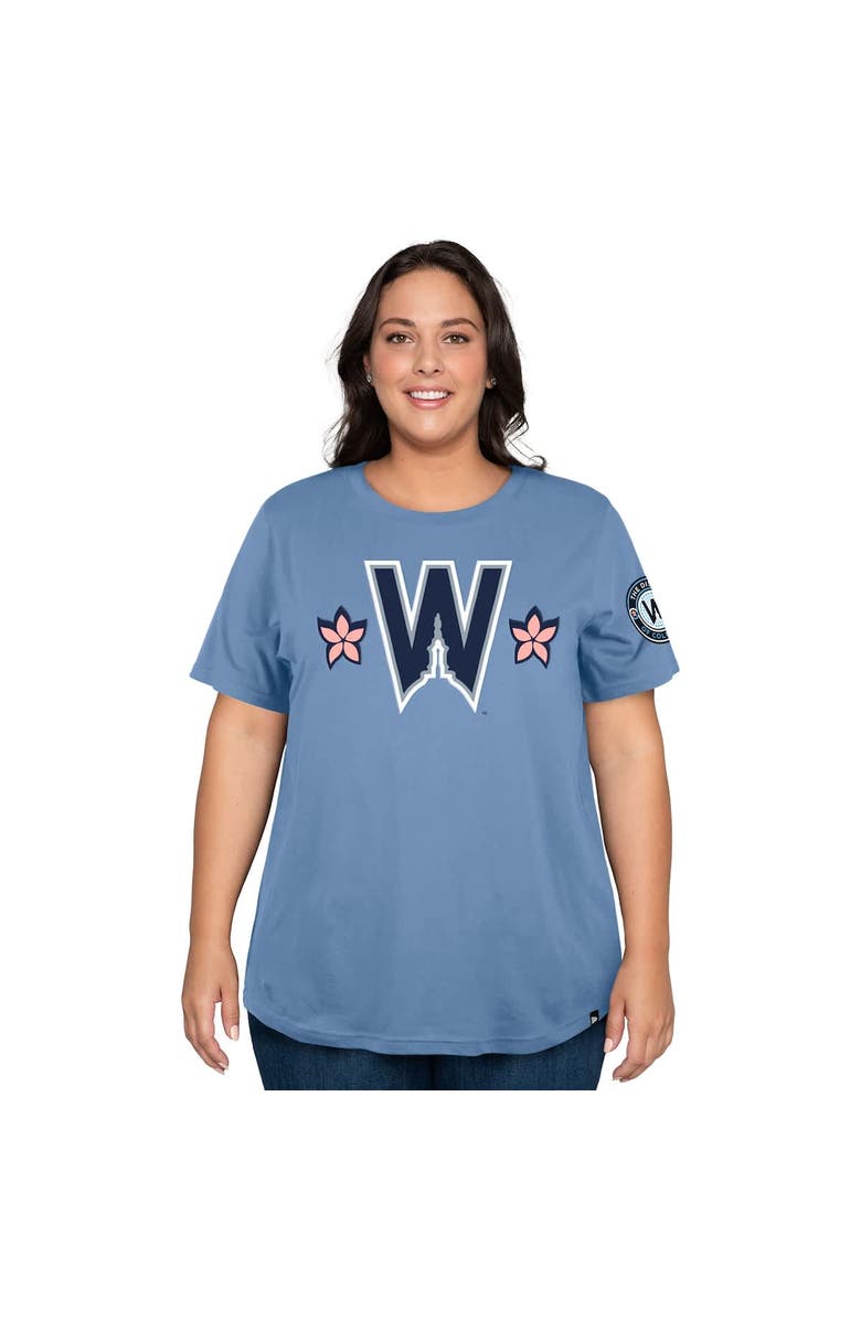 New Era Women's New Era Powder Blue Washington Nationals 2025 City Connect Plus Size T-Shirt, Main, color, Powder Blue