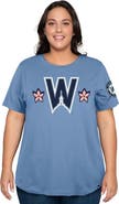 New Era Women's New Era Powder Blue Washington Nationals 2025 City Connect Plus Size T-Shirt