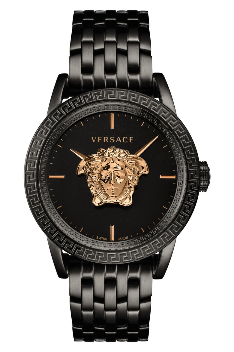 Palazzo Empire Bracelet Watch, 43mm, Main, color, BLACK