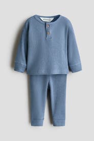 H&M 2-Piece Waffled Cotton Set