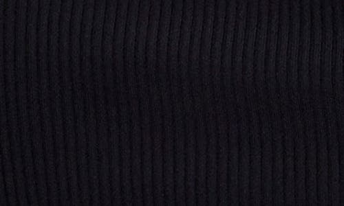 GOOD AMERICAN GOOD AMERICAN VIRGO LONG SLEEVE RIB MINIDRESS