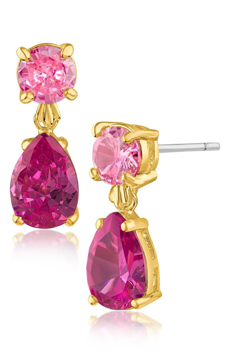 CZ by Kenneth Jay Lane CZ Pear Drop Earrings, Main, color,