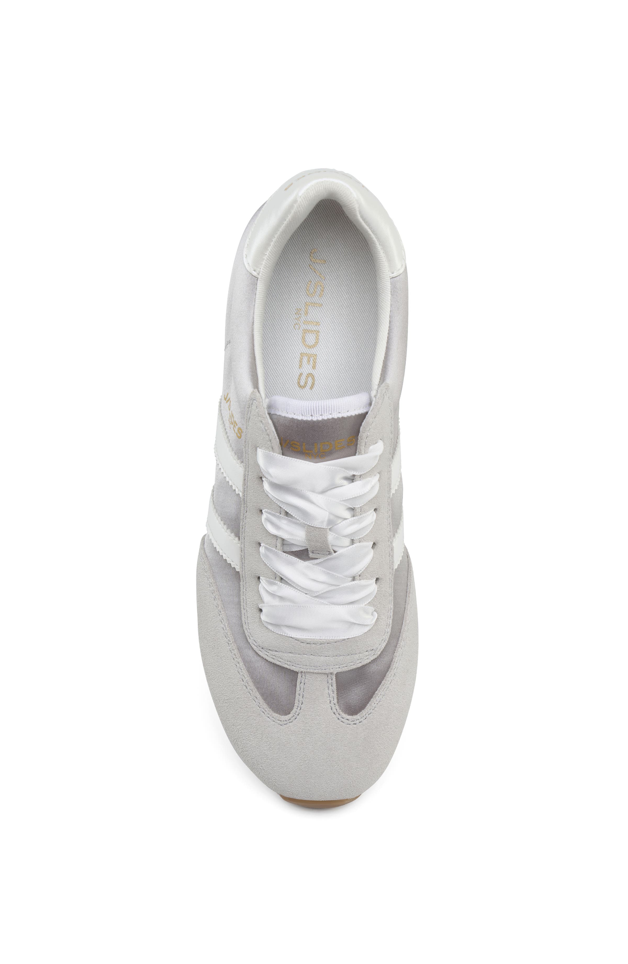Peggy Satin Sneaker, Alternate, color, GREY