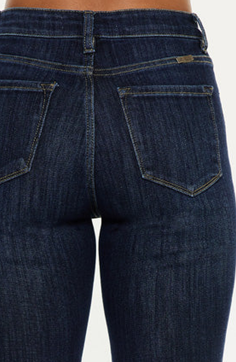 KanCan Ami Red High Rise Bootcut Jeans, Alternate, color, Dark Wash