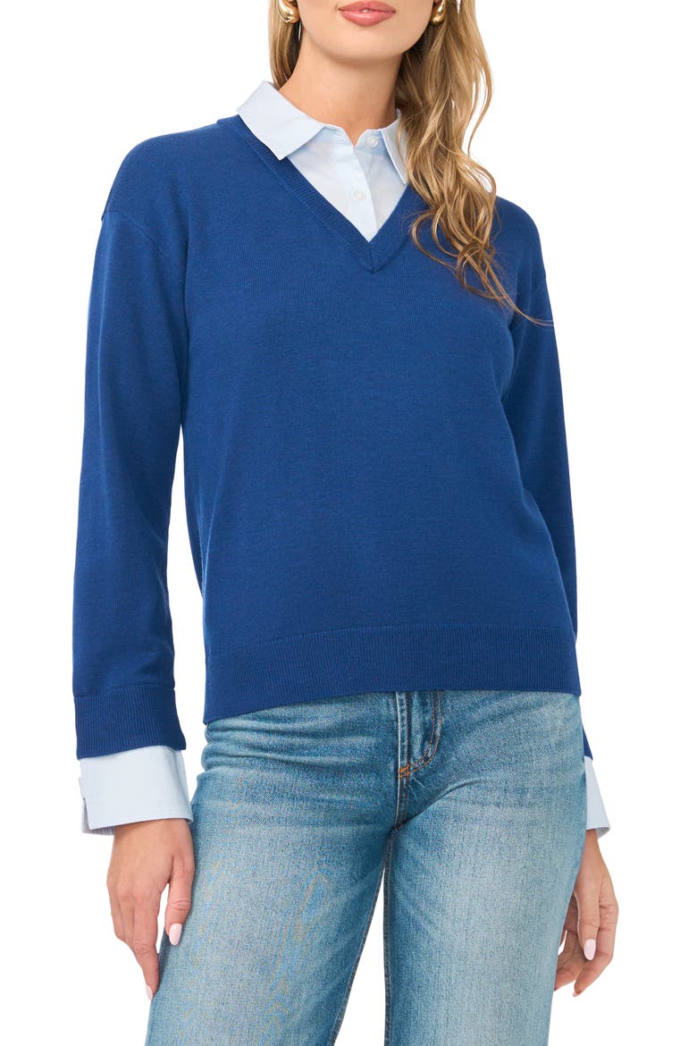 v neck sweater over dress shirt Four Ways to Wear a V-Neck Sweater for Men