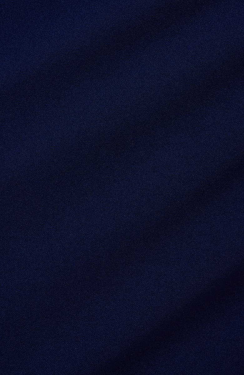 Adrianna Papell Tie Front Sheath Dress, Alternate, color, Navy Sateen