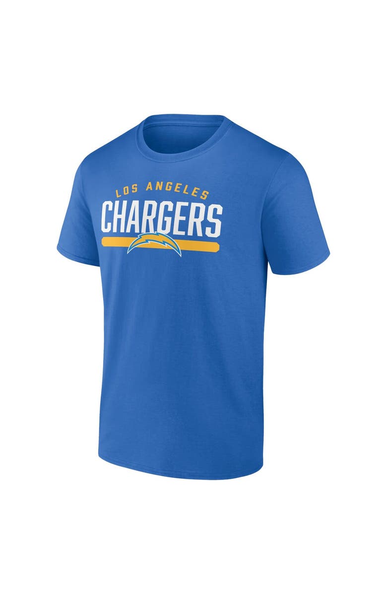 FANATICS Men's Fanatics Branded Powder Blue Los Angeles Chargers Arc and Pill T-Shirt, Alternate, color, 