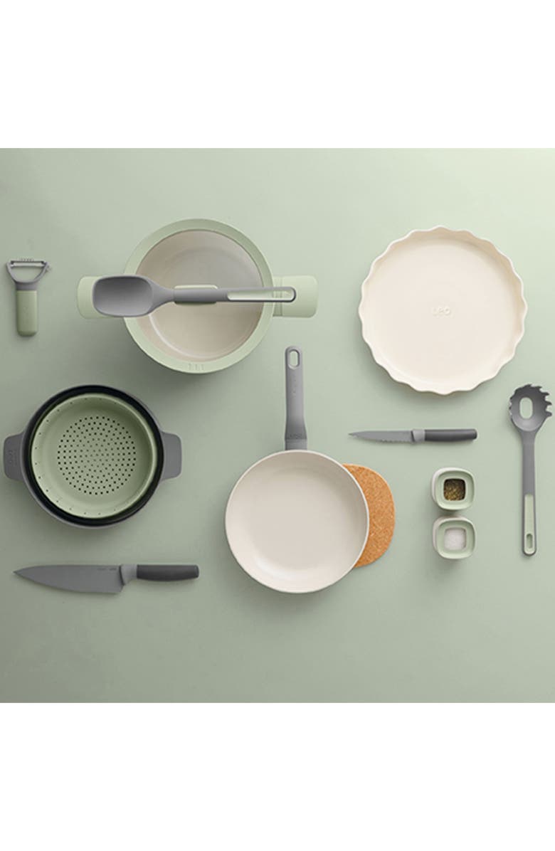 BergHOFF The Leo 11-Piece Cookware Set, Alternate, color, Sage