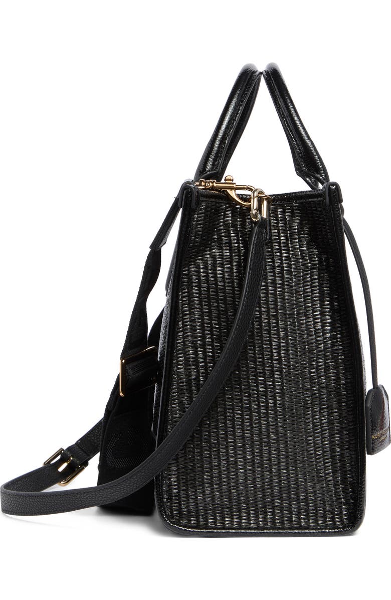 Kurt Geiger London Chiswick Raffia Tote, Alternate, color, Black
