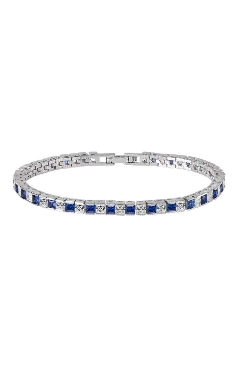 DLORIA Princess Cut Tennis Bracelet, Main, color, 