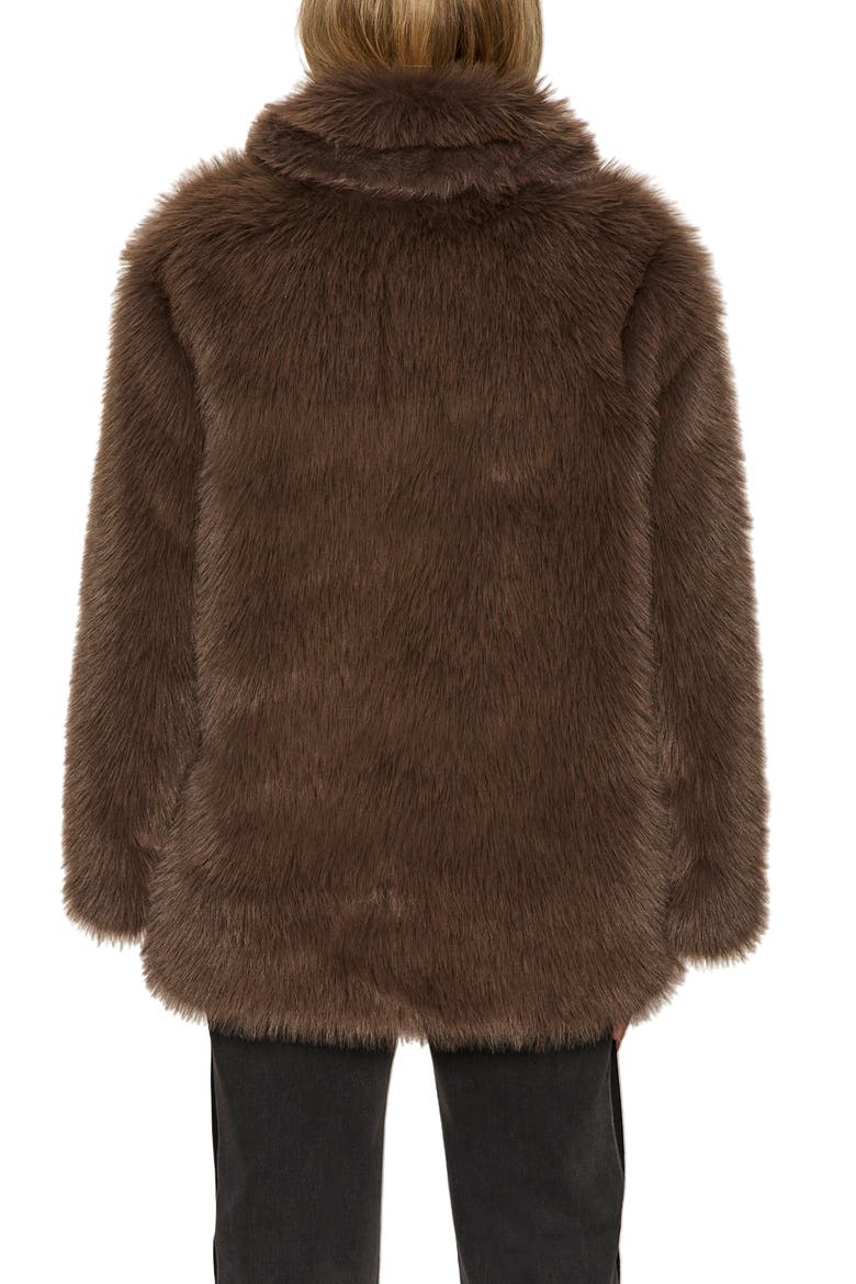 Carmen Faux Fur Coat, Alternate, color, MOREL
