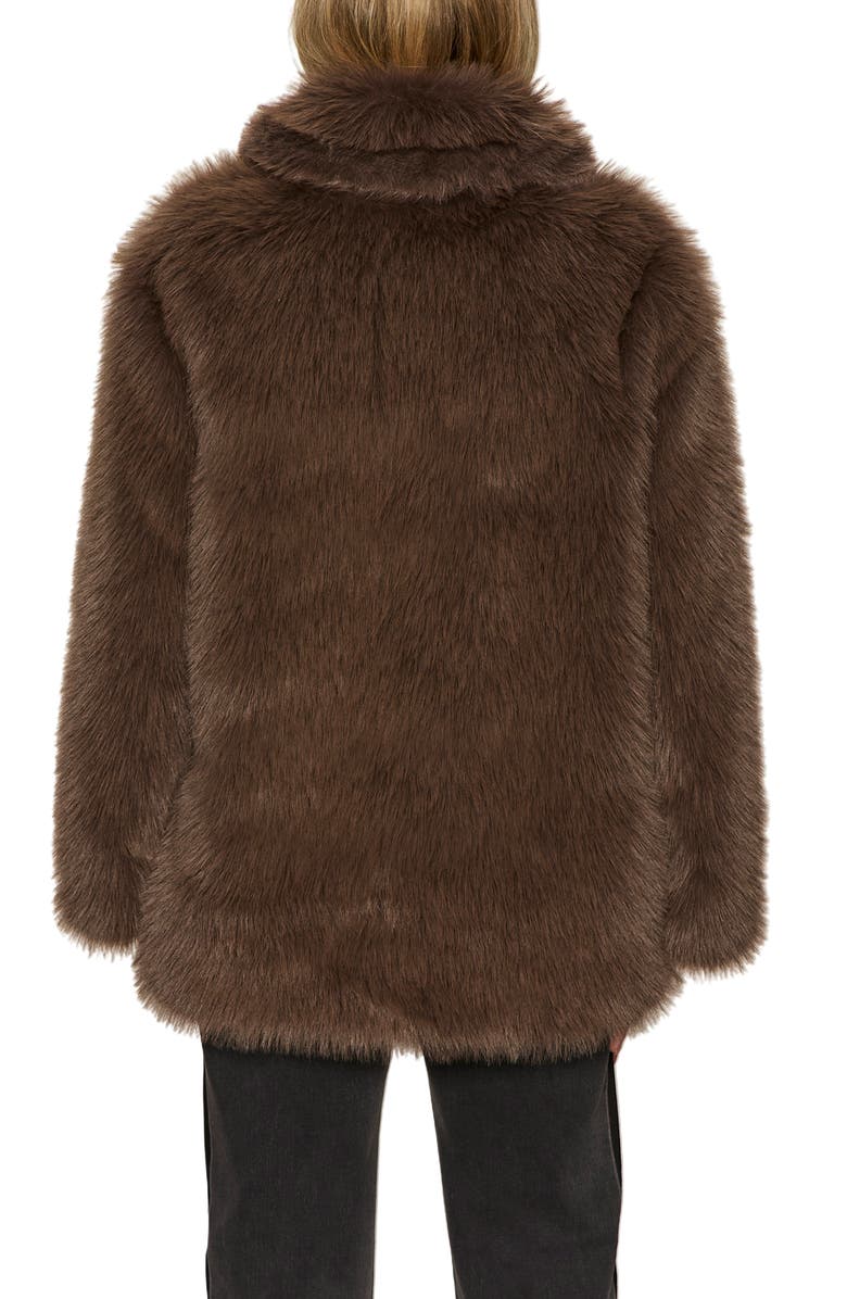Sanctuary Carmen Faux Fur Coat, Alternate, color, Morel