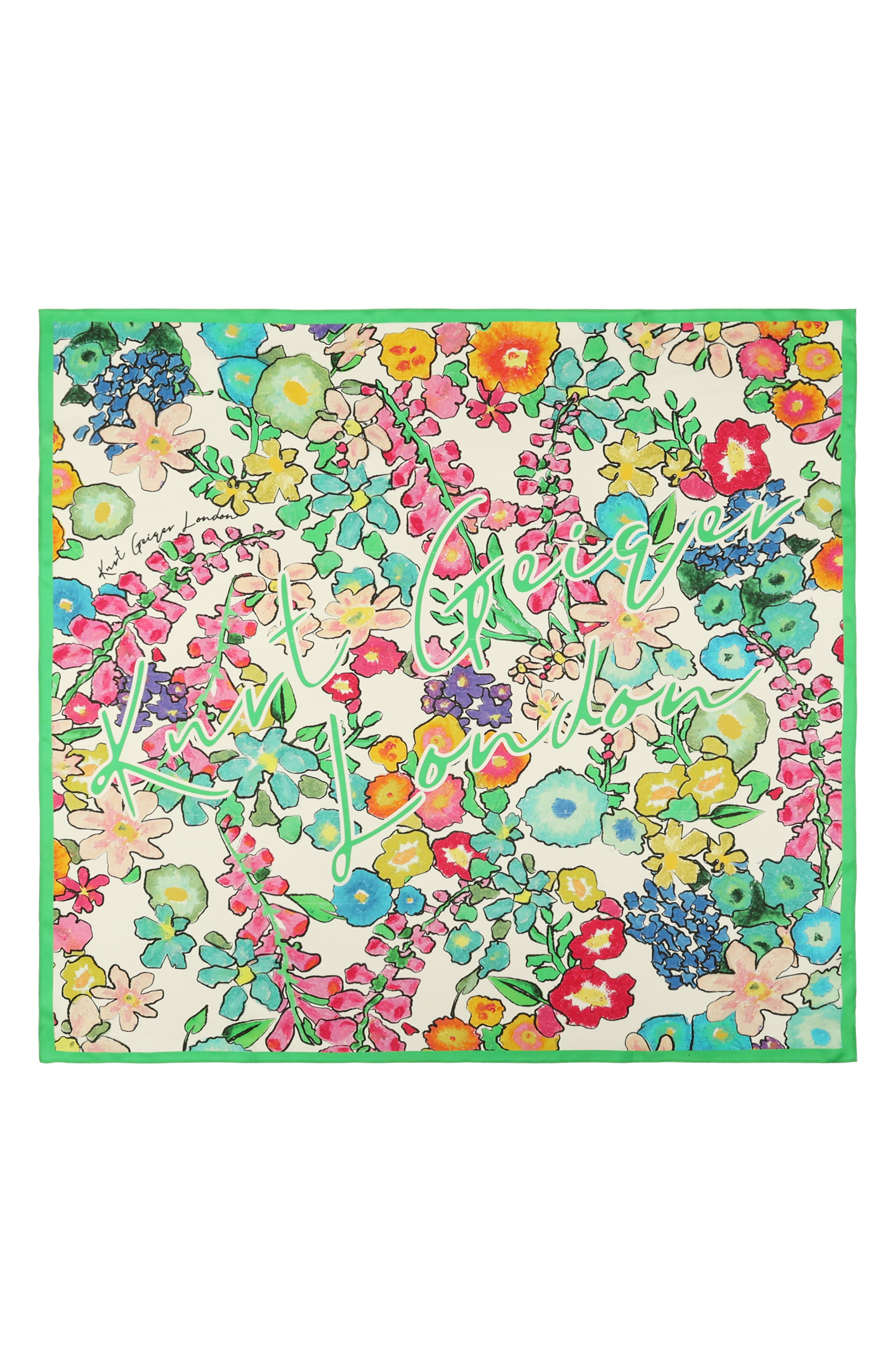 Женские аксессуары Kurt Geiger London Floral Silk Scarf — фото 2