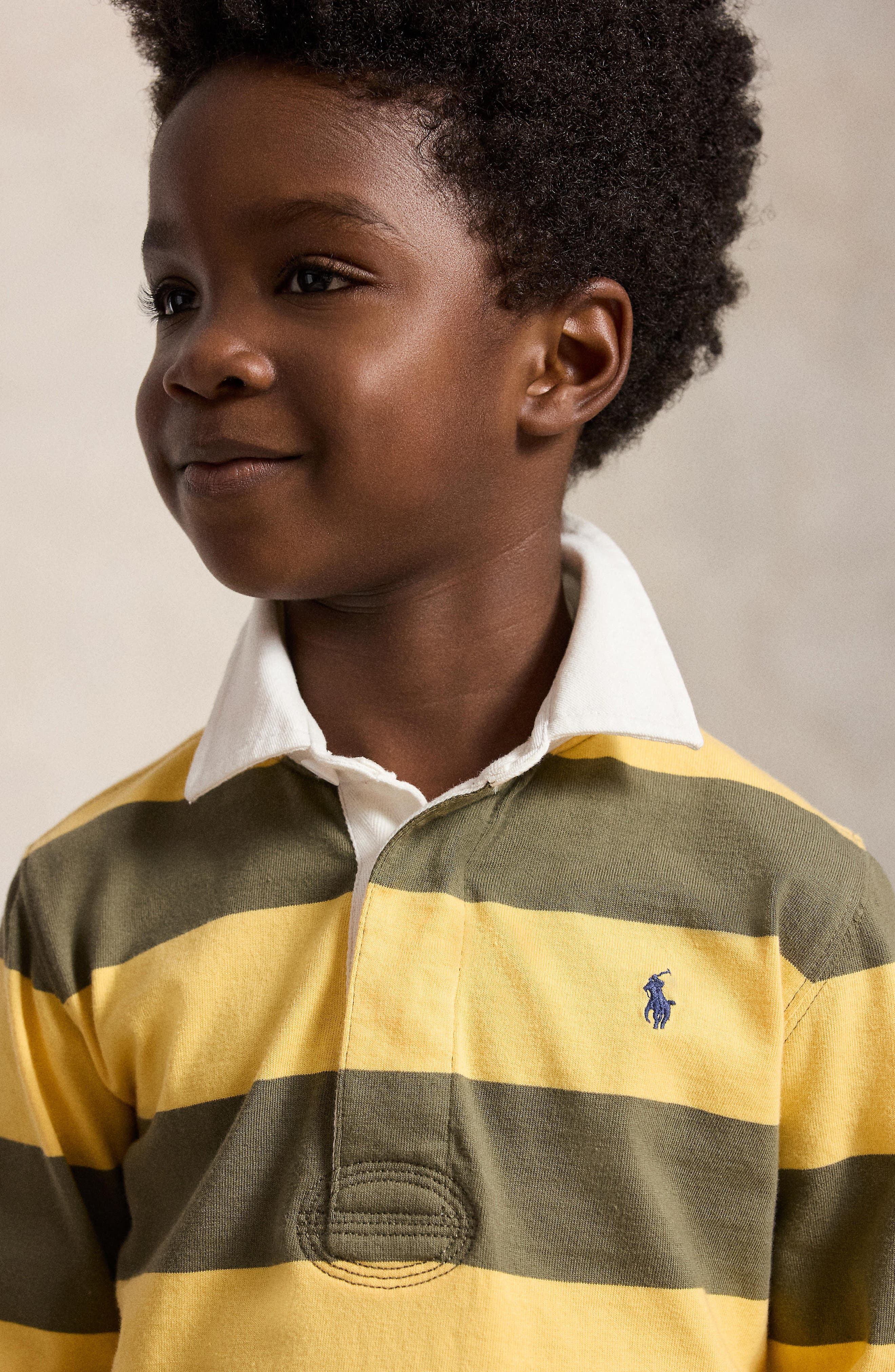 Polo Ralph Lauren Kids' Striped Cotton Rugby Shirt | Nordstrom