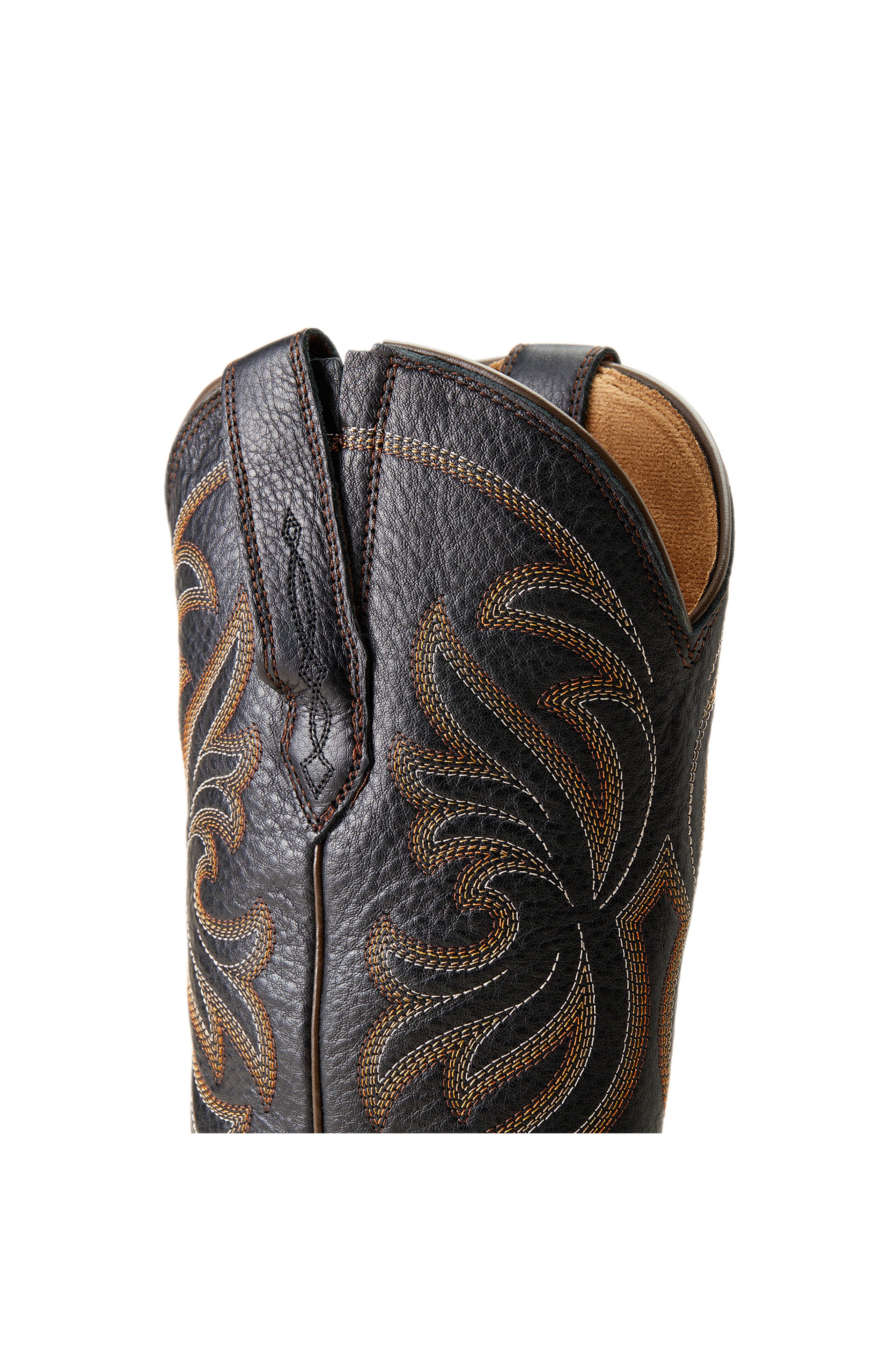 Ariat Heritage Western Boot, Alternate, color, Black Deertan