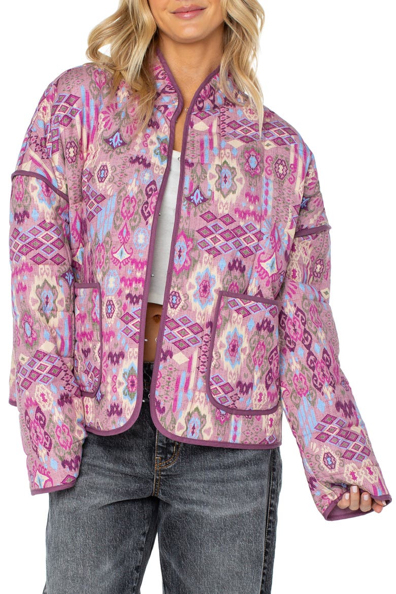 Solana Quilted Jacket, Main, color, MISTY ROSE
