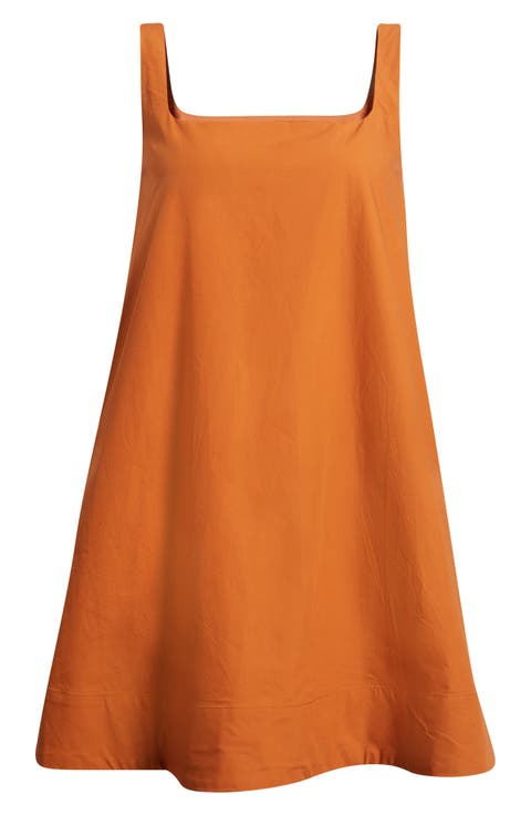 Kora Trapeze Cotton Minidress