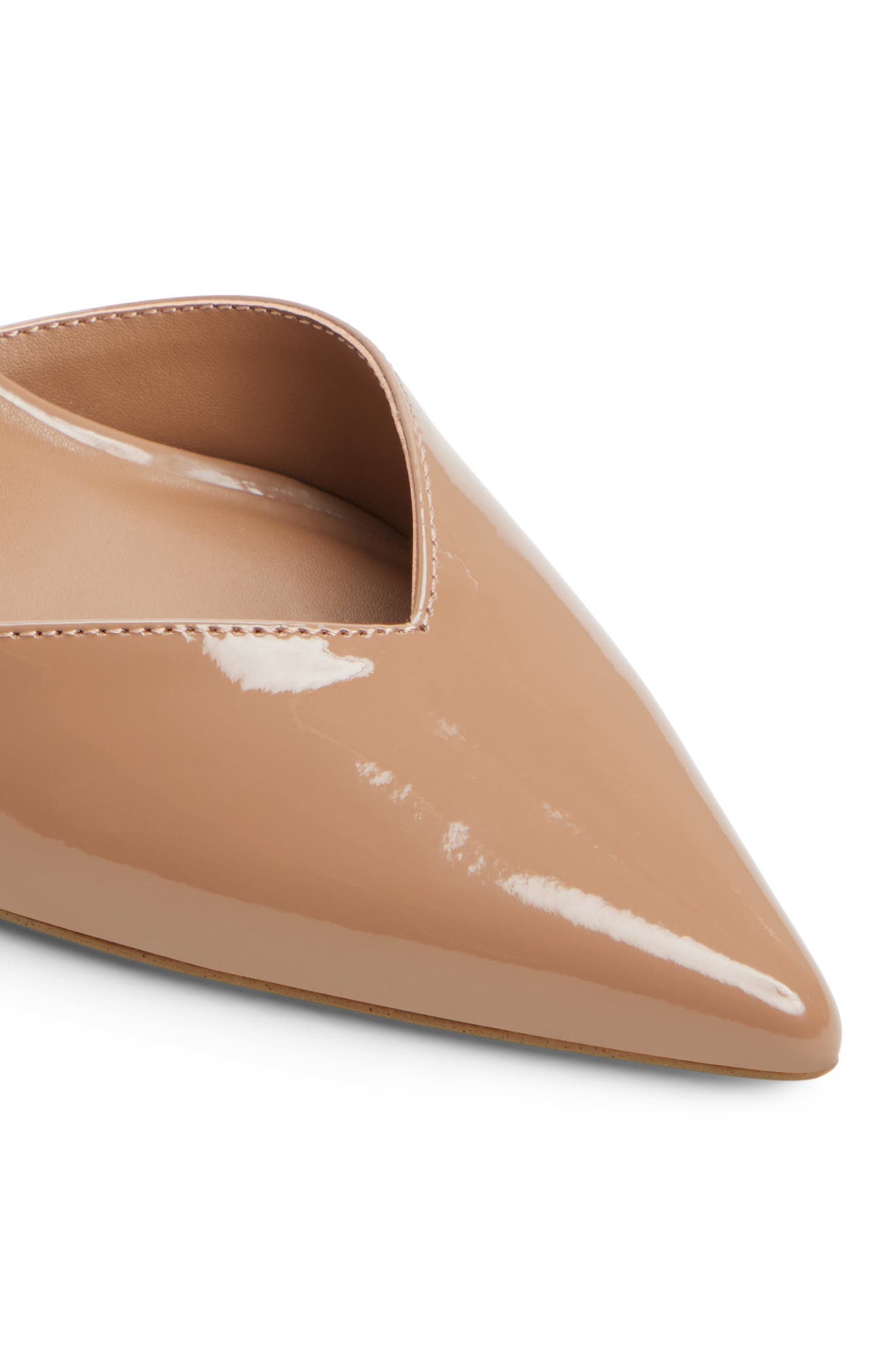 Sheilaa Faux Leather Pointed Toe Pump, Alternate, color, MOUSSE SYNTHETIC PATENT