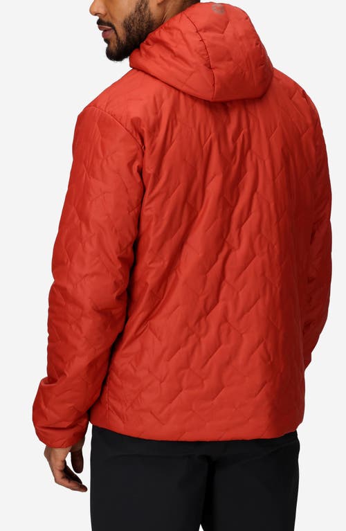 Marmot Monoquilt Zip Hoodie In Red