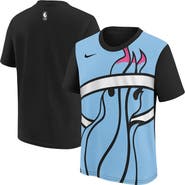 Nike Youth Nike Light Blue/Black Miami Heat 2025/26 City Edition Max90 T-Shirt