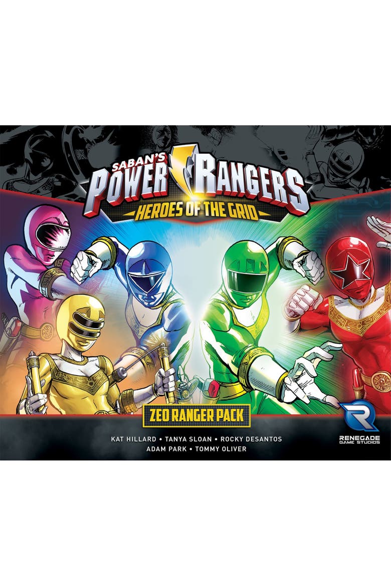 Power Rangers Heroes of The Grid Zeo Ranger Pack, Alternate, color, Multicolored