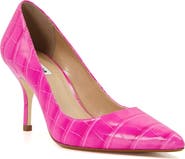 Dune London Bold Croc Embossed Pointed Toe Pump