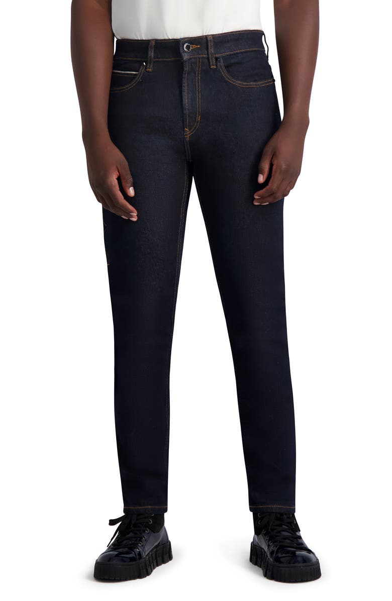 KARL LAGERFELD PARIS Coin Pocket Slim Fit Jeans, Main, color, 