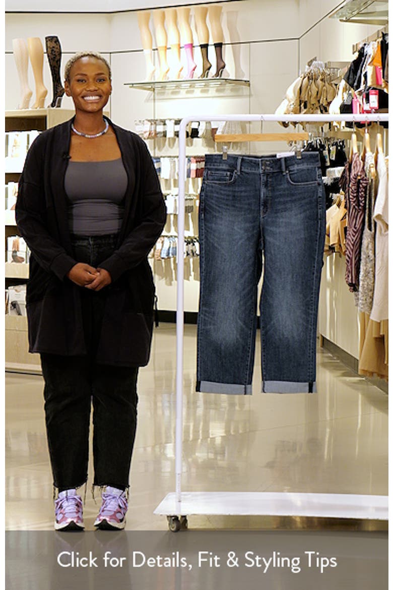 Bailey High Waist Crop Relaxed Straight Leg Jeans video