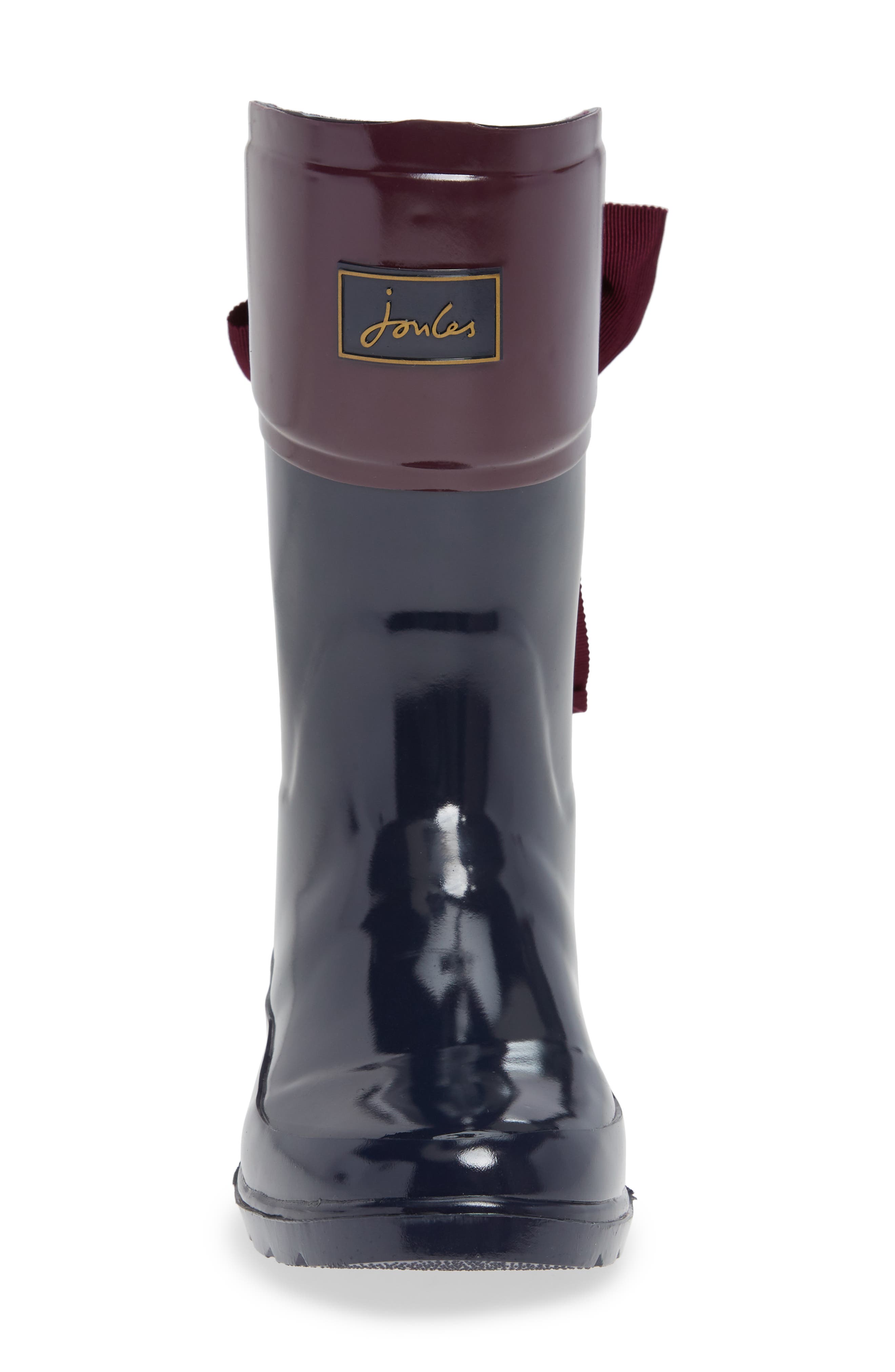 Joules Bow Welly Waterproof Rain Boot, Alternate, color, 