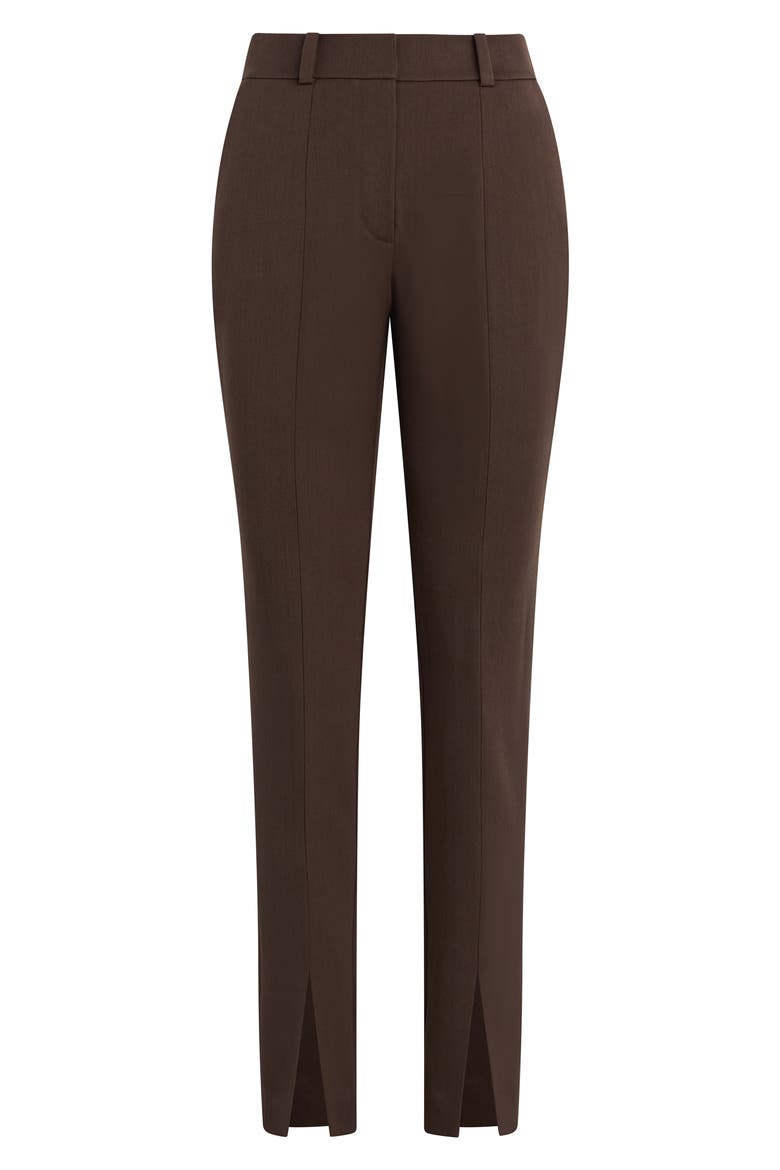 The Split Decision Slim Fit Pants, Alternate, color, COFFEE