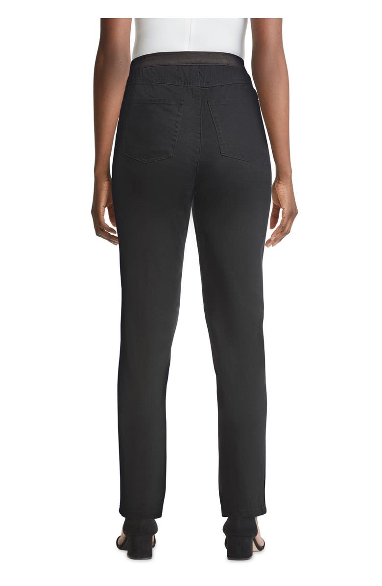 Jessica London Stretch Denim Straight-Leg Jegging, Alternate, color, Black