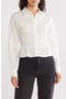 Marisol Smocked Button-Up Peplum Shirt