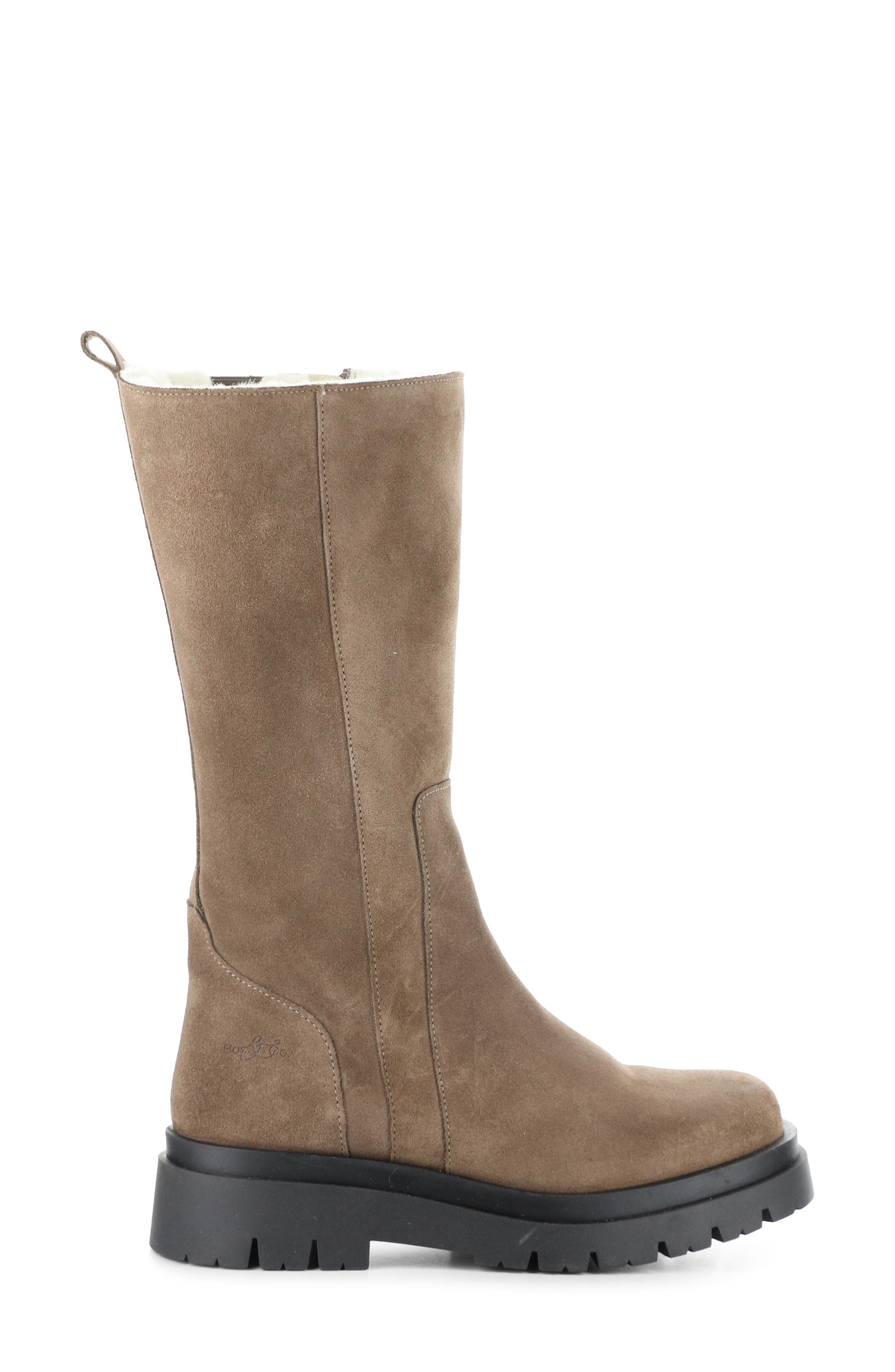 Bos. & Co. Marie Platform Boot, Alternate, color, Taupe