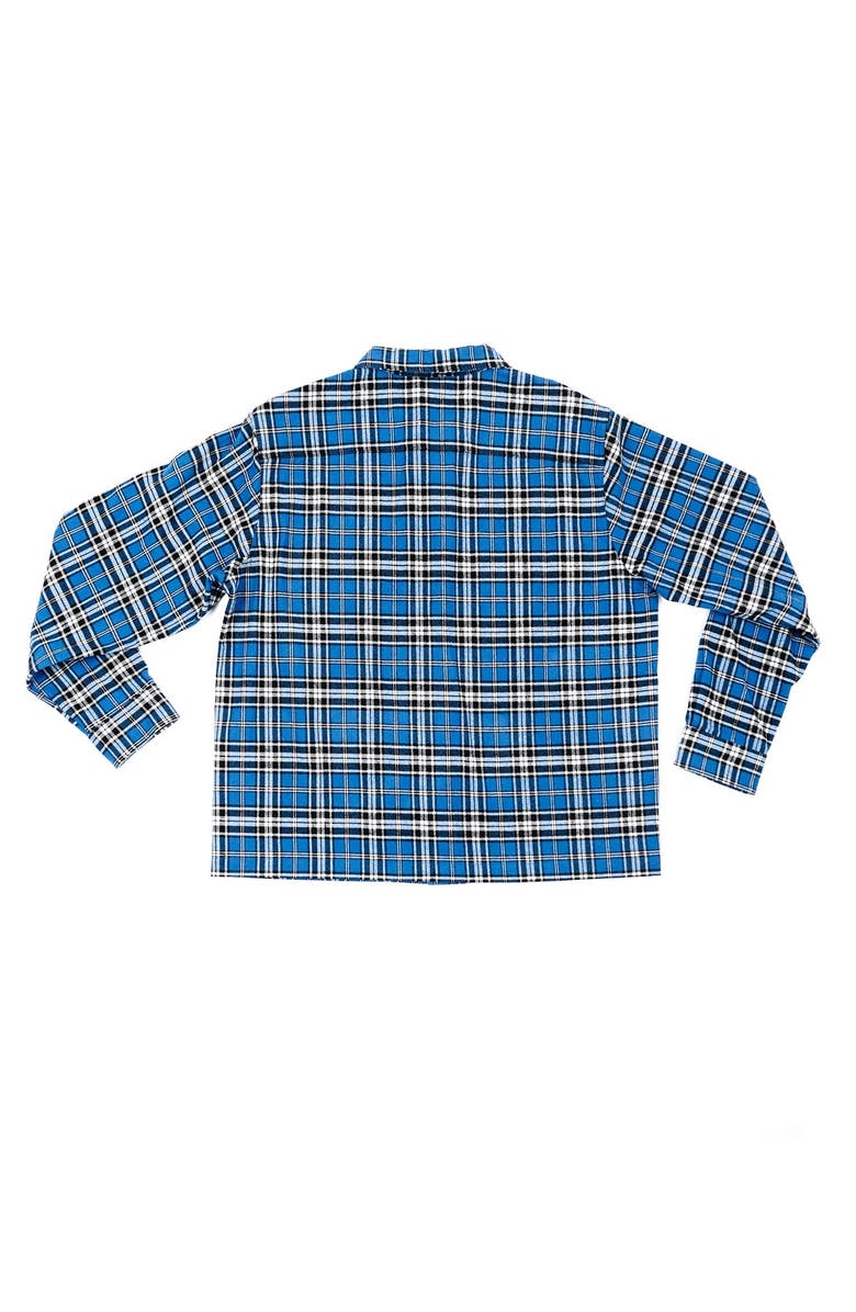 ARIKO Bucky Heavy Flannel Over Shirt, Alternate, color, Blue / Black