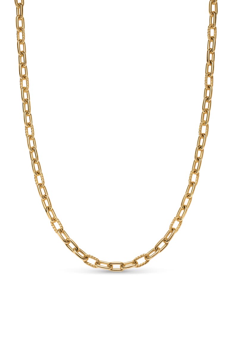 David Yurman Smooth Madison Chain Necklace, Main, color, Gold