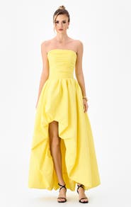 Bariano Clover Strapless Balloon Hi Lo