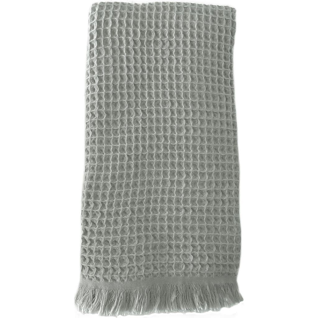 Anaya Turkish Cotton Waffle Bath Towels In Olive Grey