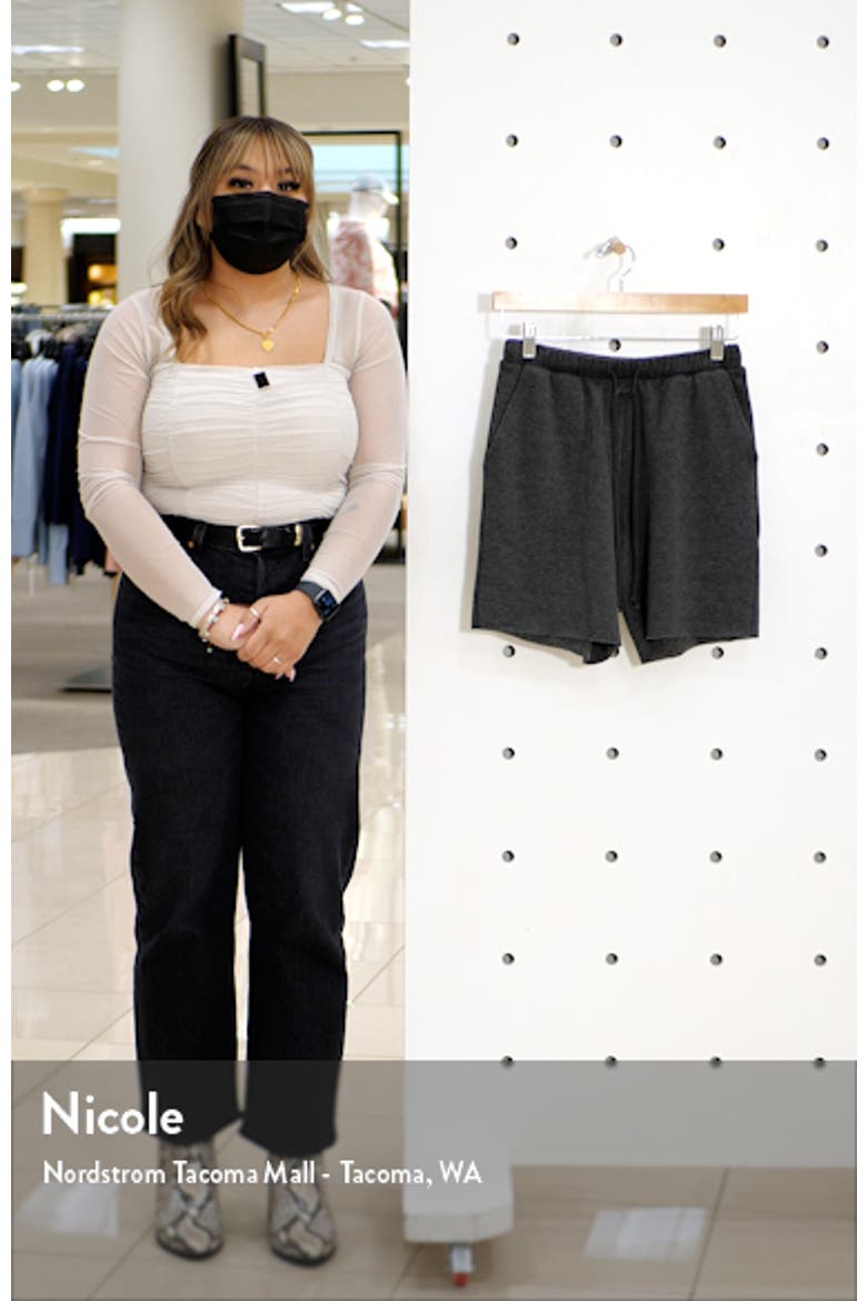 Raw Hem Sweat Shorts video