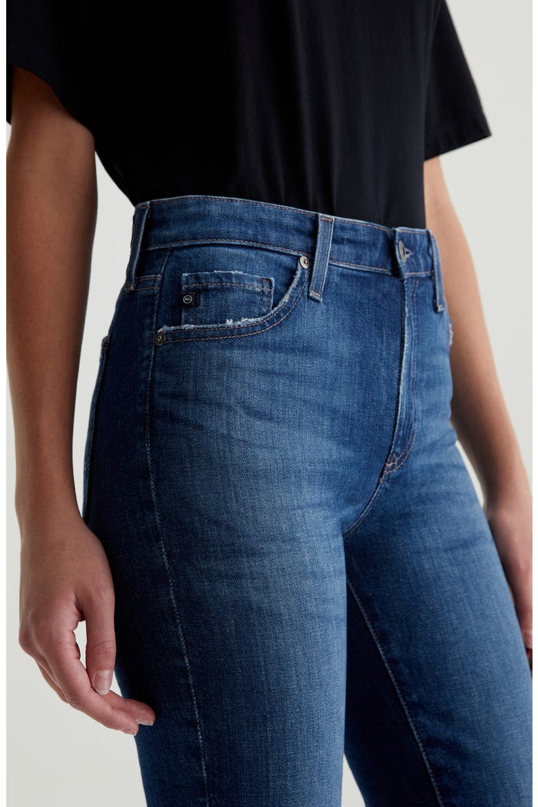 Mari Mid Rise Slim Straight Leg Jeans, Alternate, color, MYKONOS