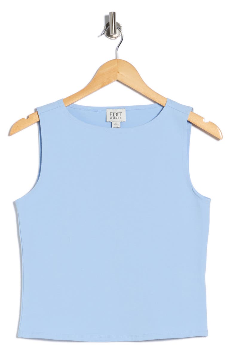 EDIT by JASON WU Slim Fit Tank & Skirt Set, Main, color, Hydrangea Blue / Blush