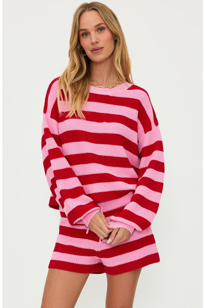 Ava Cotton Cover-Up Sweater, Alternate, color, CANDY CANE