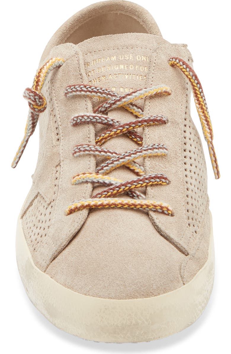 Golden Goose Super-Star Perforated Low Top Sneaker, Alternate, color, Beige